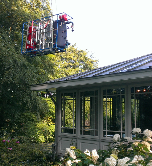 Monteur aan het werk