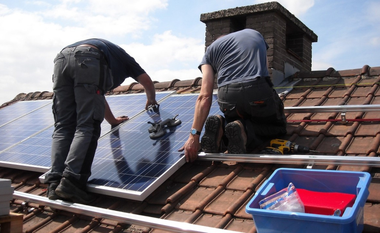 Installatie zonnepanelen