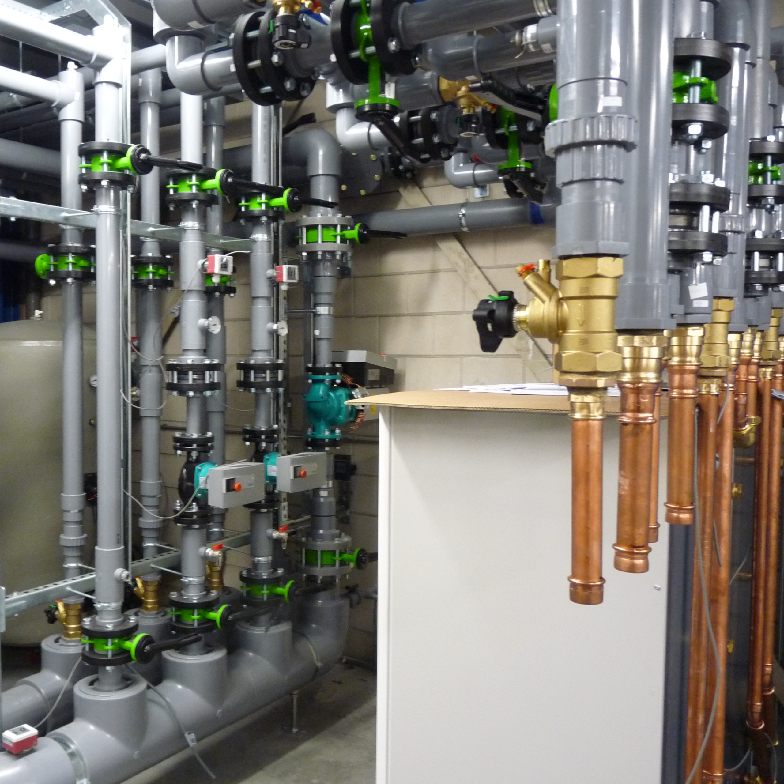 Installatie van vloerverwarming